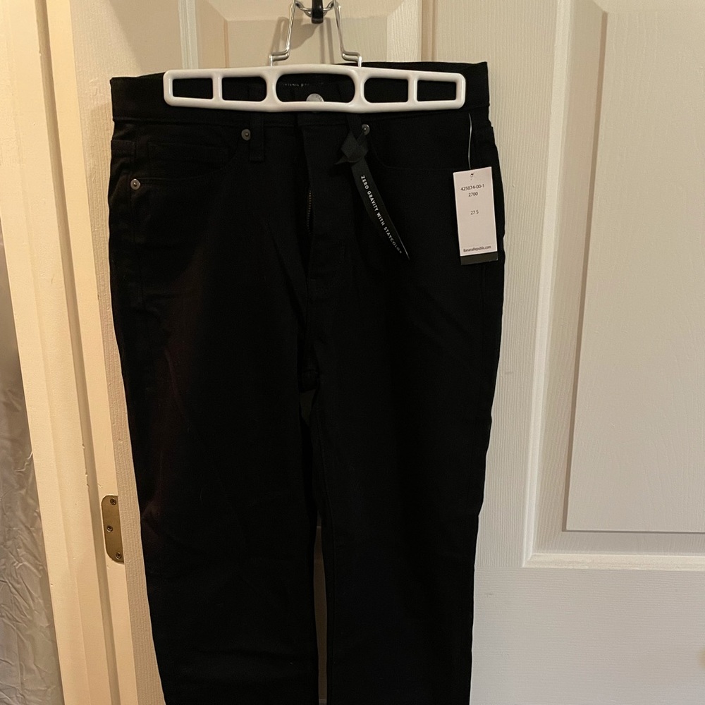 NWT Banana Republic high waisted black jeans